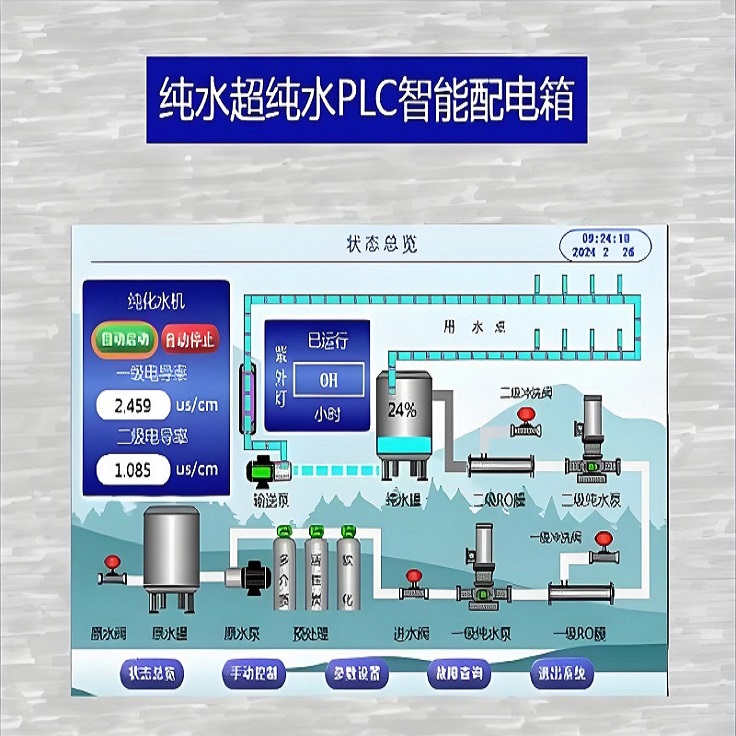 超滤反渗透净水控制电柜